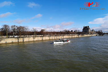 Jardins des Tuileries vue de la Seine